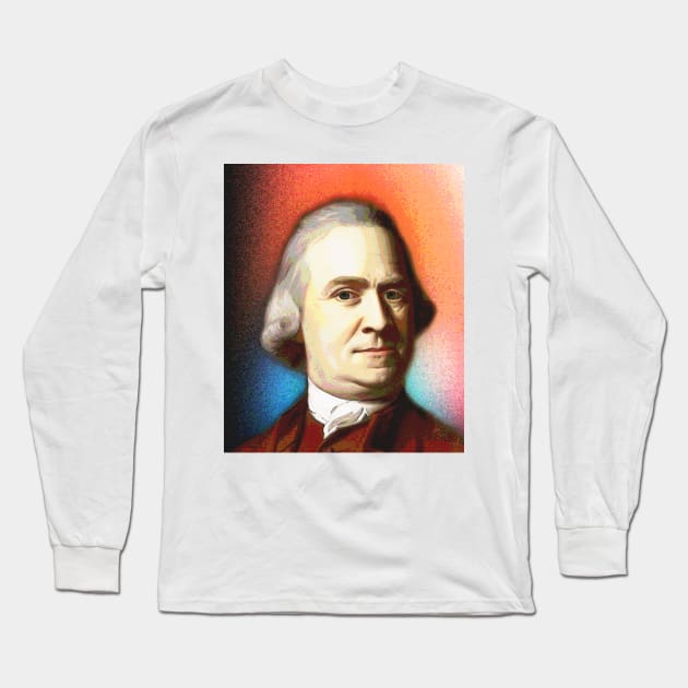 Samuel Adams Portrait | Samuel Adams Artwork 3 Long Sleeve T-Shirt by JustLit